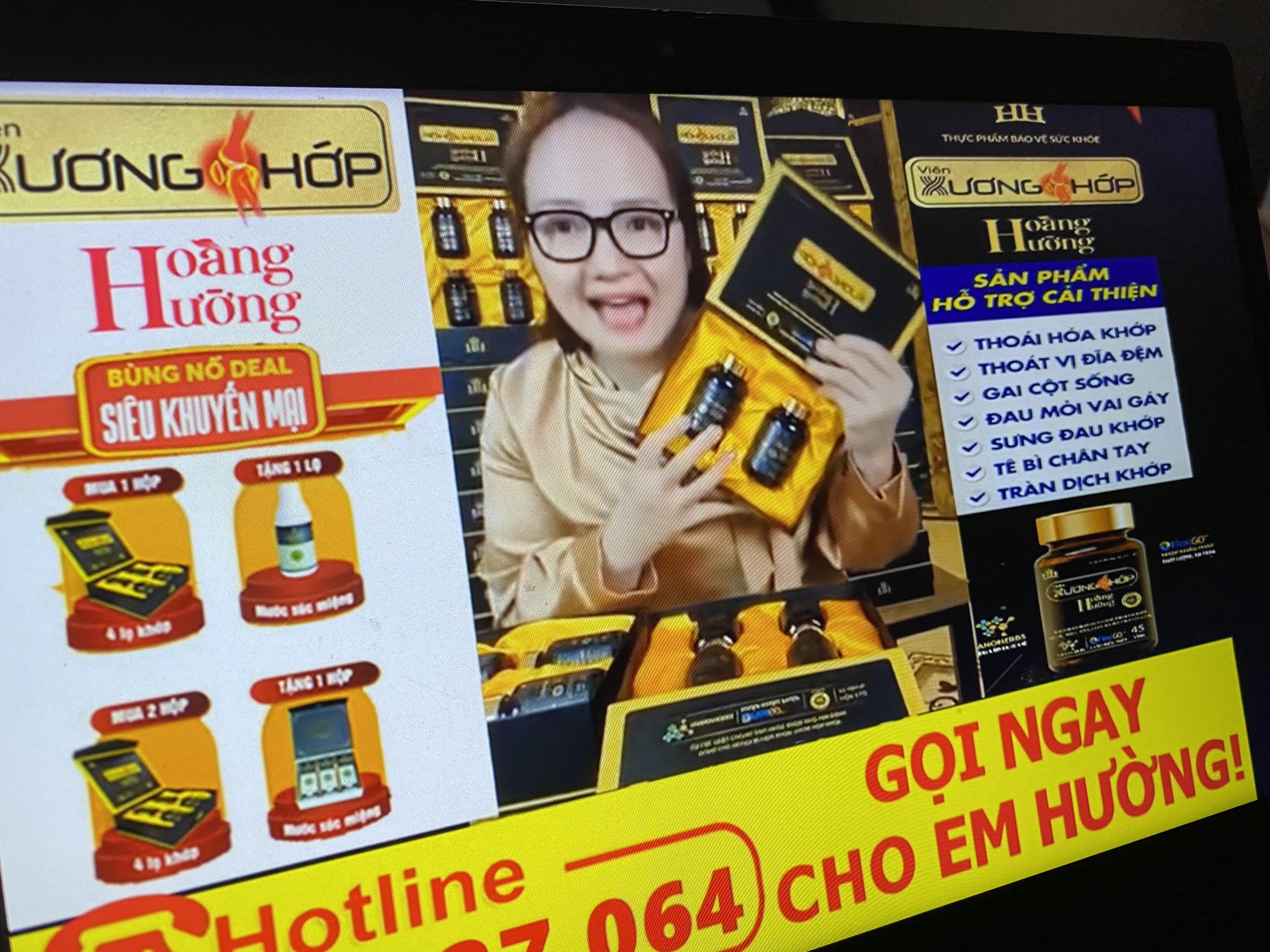 Cong ty duoc pham Hoang Huong tiep tuc quang cao sai su that hinh anh