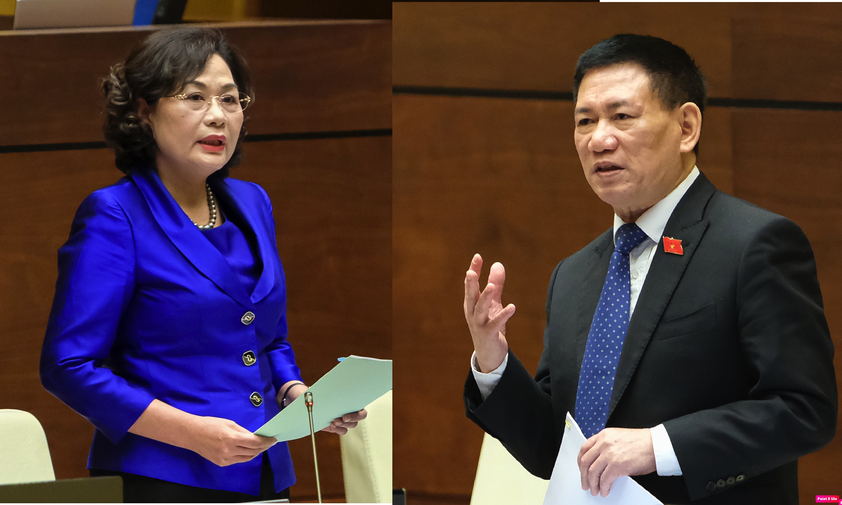 Loi hua cua lanh dao nganh tai chinh va ngan hang tai phien chat van hinh anh