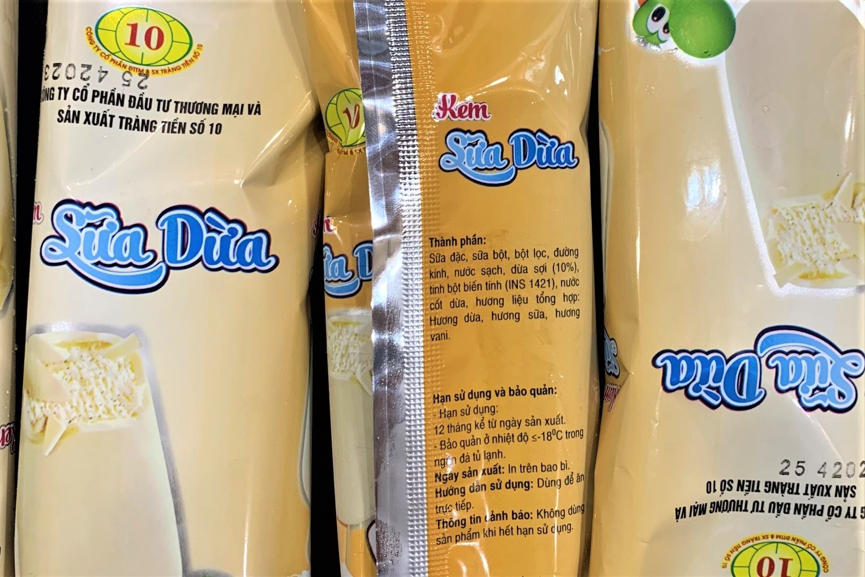 Dung 10 tan sua dac het han de san xuat kem sua dua hinh anh