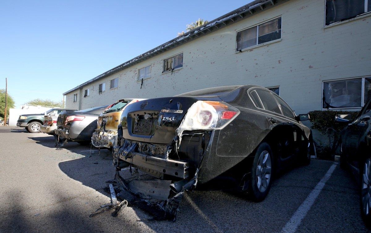 oto tan chay duoi troi nang anh 5