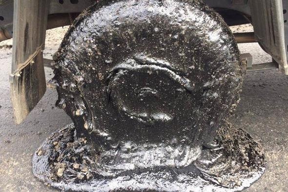 oto tan chay duoi troi nang anh 2