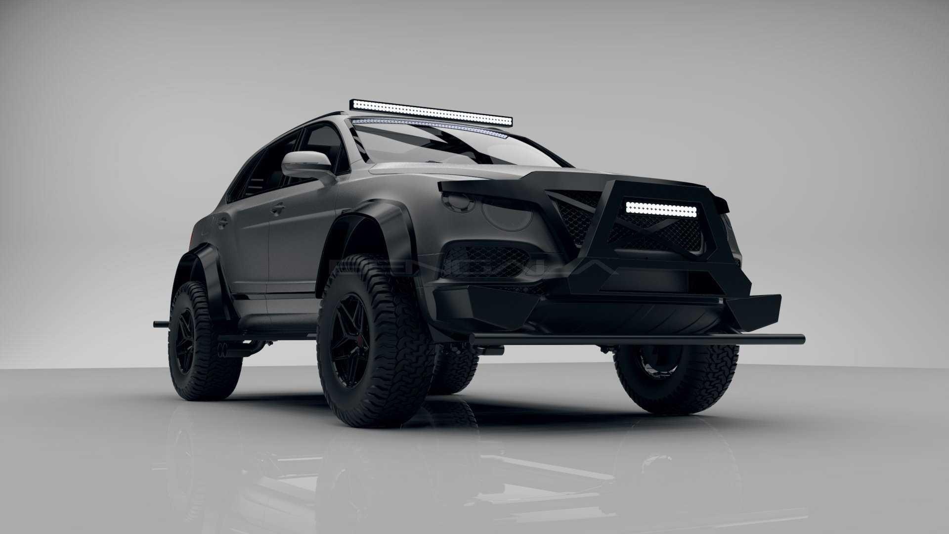 SUV mang hinh dang xe tang cua Bentley anh 1