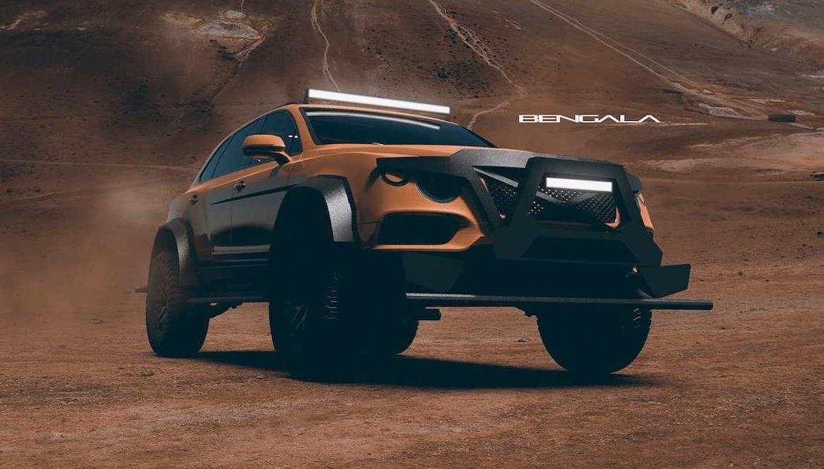 SUV mang hinh dang xe tang cua Bentley anh 4