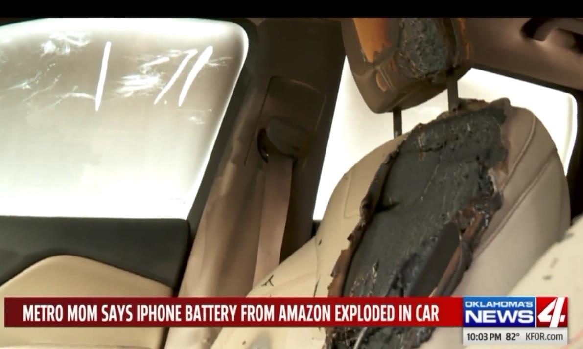iPhone phat no thieu chay oto moi mua hinh anh