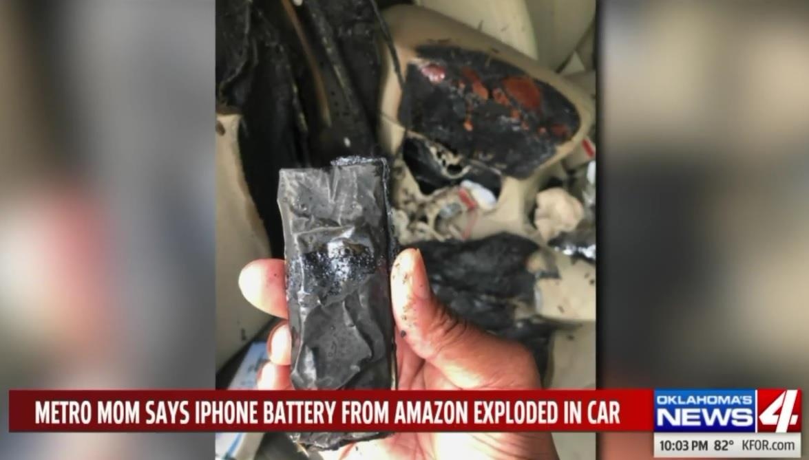 pin iPhone phát nổ thiêu rụi ôtô ảnh 1 pin iPhone phat no thieu rui oto anh 1