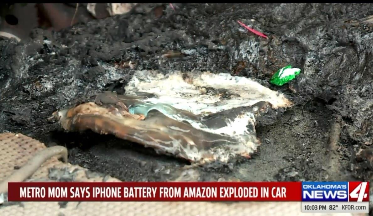 pin iPhone phát nổ thiêu rụi ôtô ảnh 5 pin iPhone phat no thieu rui oto anh 5