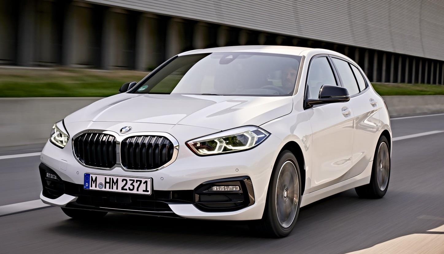BMW 1-Series 2020 lo dien, dan dong cau truoc, noi that rong hon hinh anh