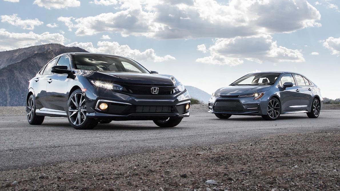 so sánh Toyota Corolla XSE 2020 và Honda Civic Touring 2019 ảnh 1 so sanh Toyota Corolla XSE 2020 va Honda Civic Touring 2019 anh 1