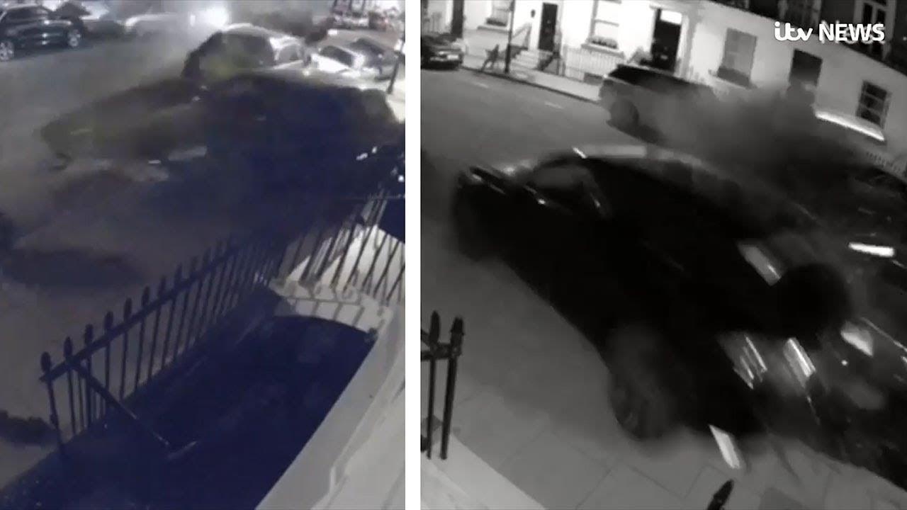 Audi Q7 đâm đụng hàng loạt xe sang ảnh 1 Audi Q7 dam dung hang loat xe sang anh 1