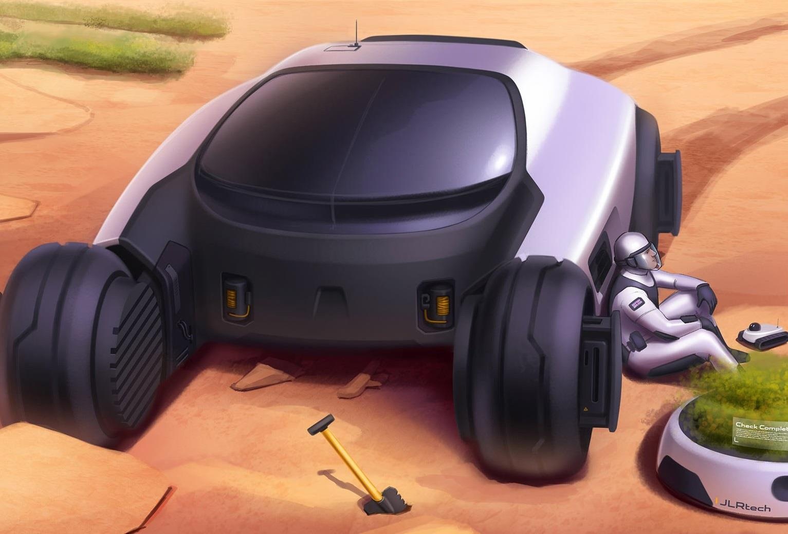 Neu Land Rover lam xe chay tren Sao Hoa, thi no se trong nhu the nay hinh anh