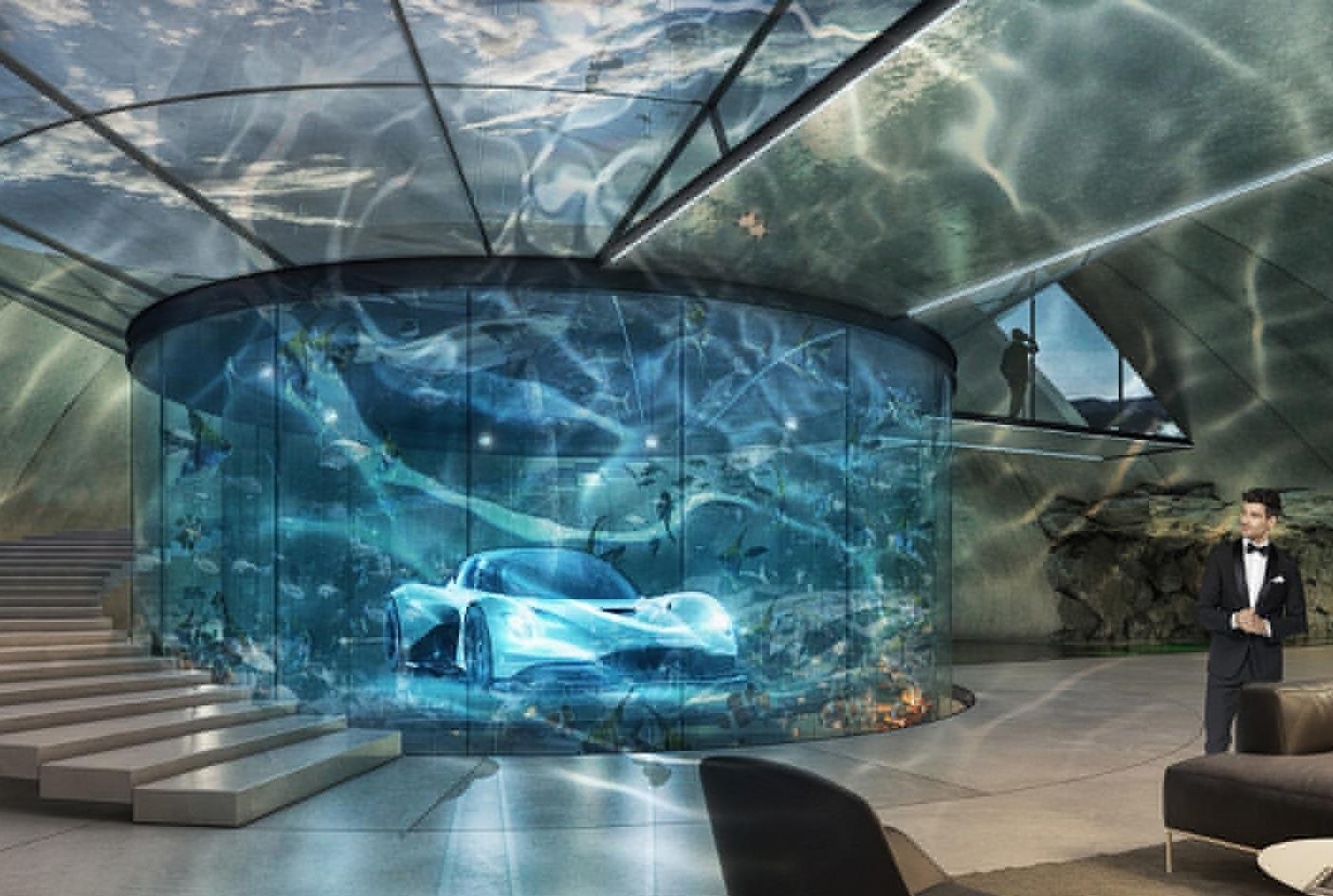 Aston Martin xay gara trong mo cho sieu xe hinh anh