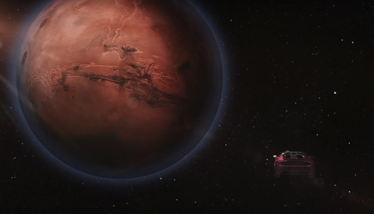 Tesla Roadster quay mot vong quanh Mat Troi anh 5