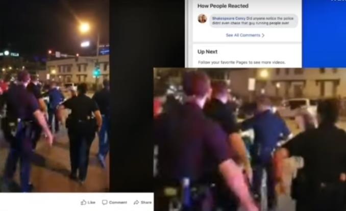 oto dam vao dam dong truoc mat canh sat anh 1