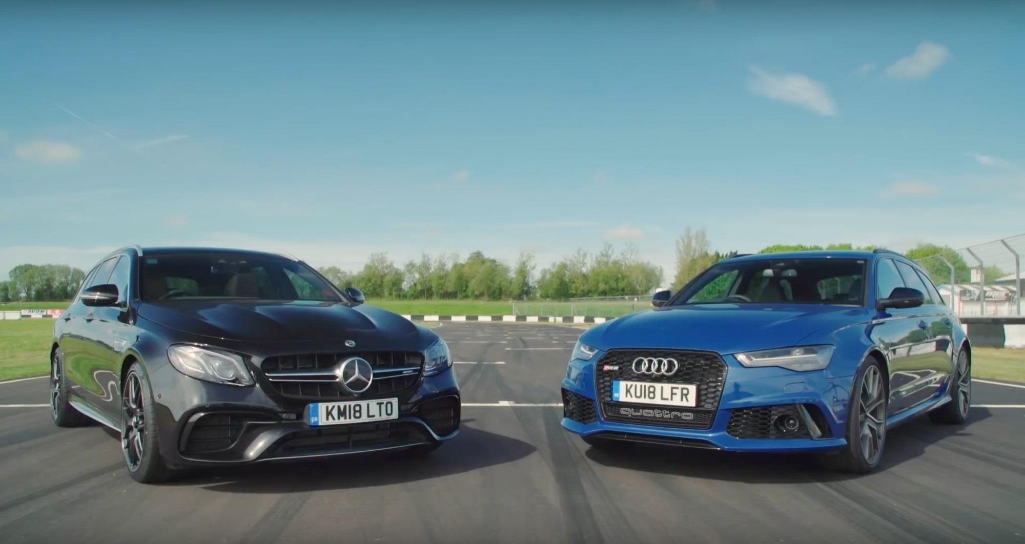 Audi RS6 dau voi Mercedes-AMG E63 - tran chien xe gia dinh hang sang hinh anh