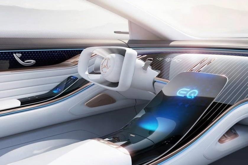 Concept xe dien Mercedes-Benz EQ co noi that kieu phi thuyen vu tru hinh anh