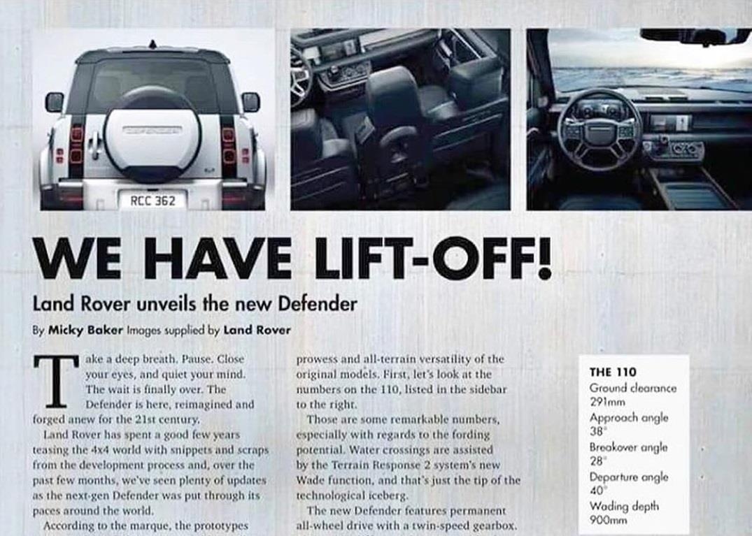 Land Rover Defender 2020 lộ diện ảnh 1 Land Rover Defender 2020 lo dien anh 1