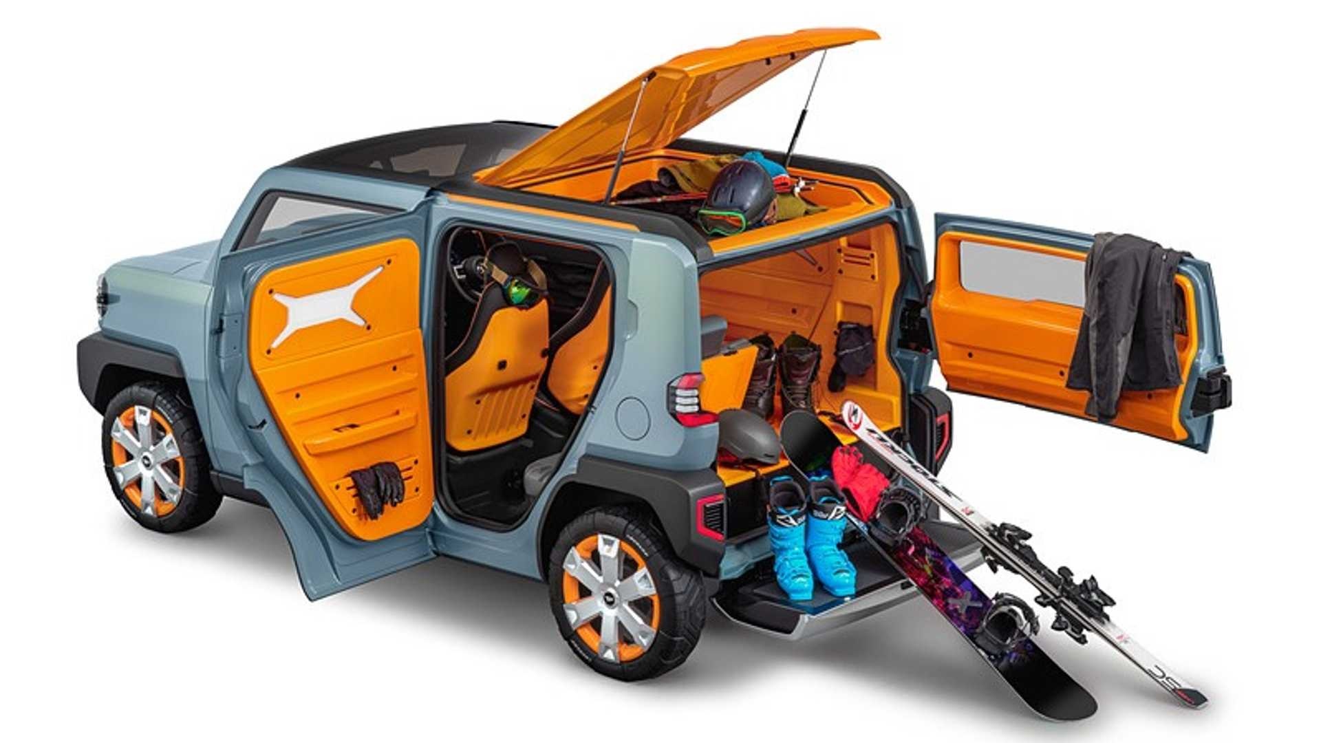 SUV Nhat sieu thuc dung voi thiet ke nhu vien gach hinh anh