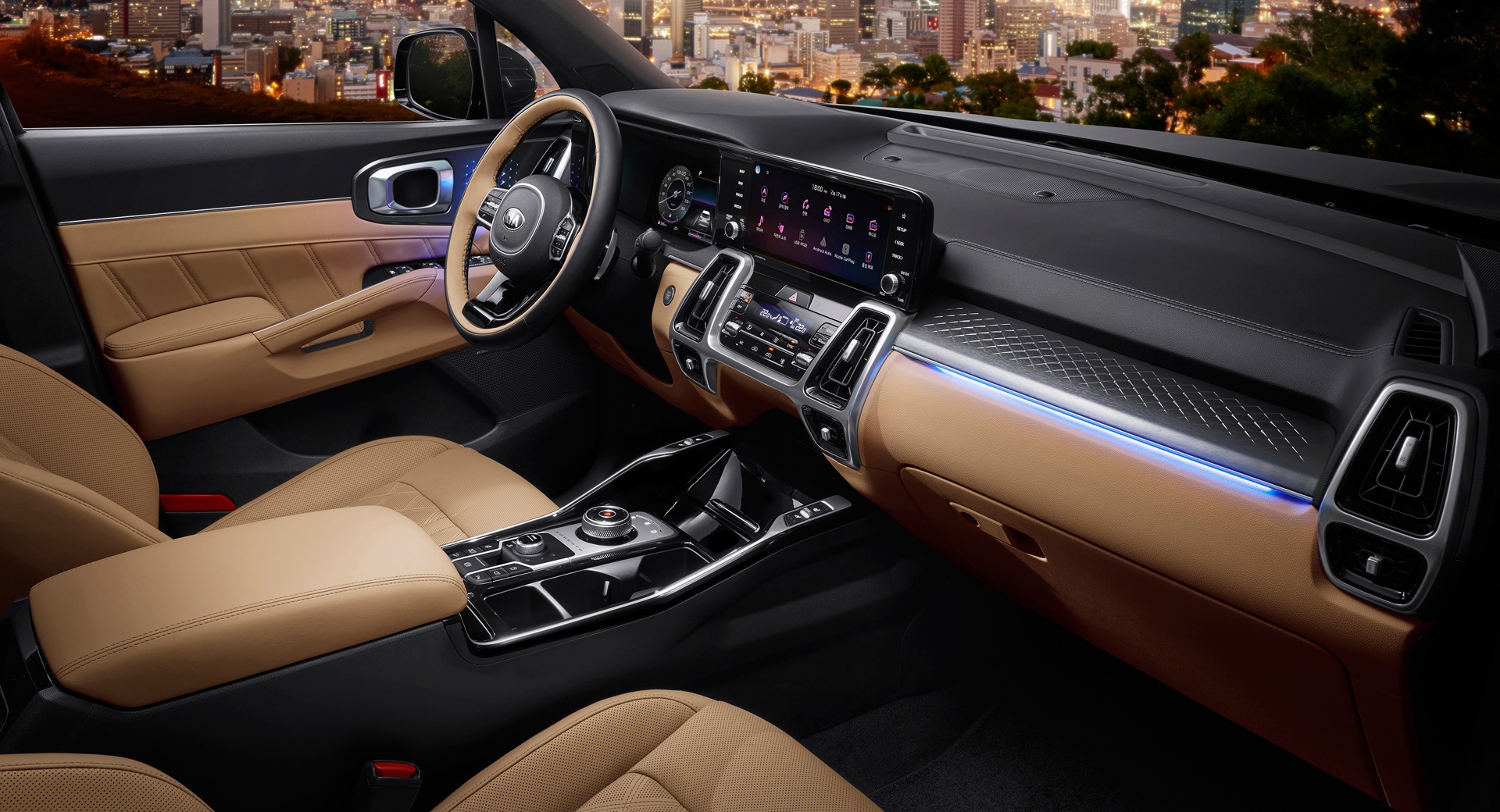 da co anh chinh thuc noi that Kia Sorento 2021 anh 1