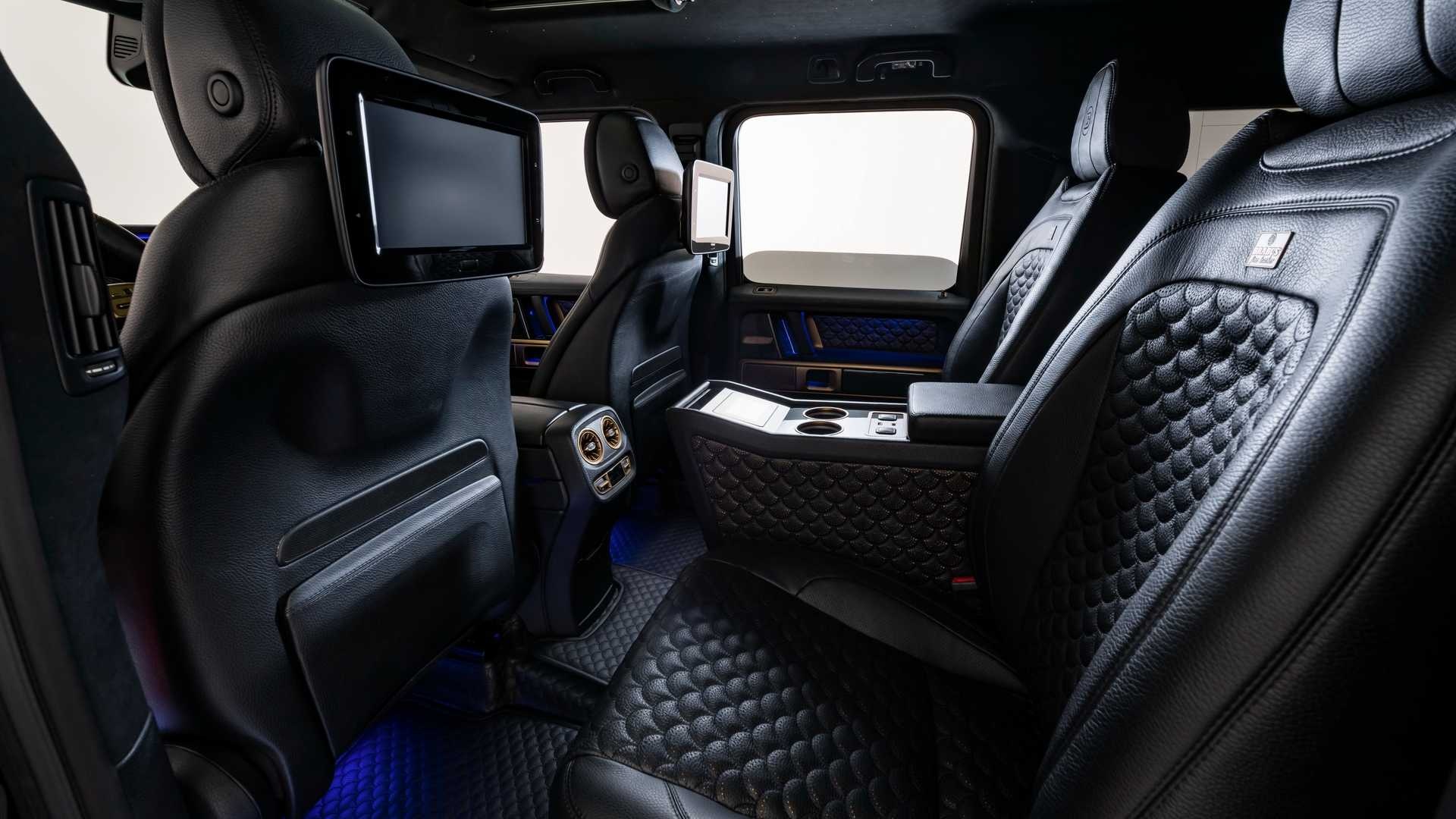 Mercedes-AMG G63 nổi bật với bản độ màu Gold của Brabus ảnh 15 Mercedes-AMG G63 noi bat voi ban do mau Gold cua Brabus anh 15