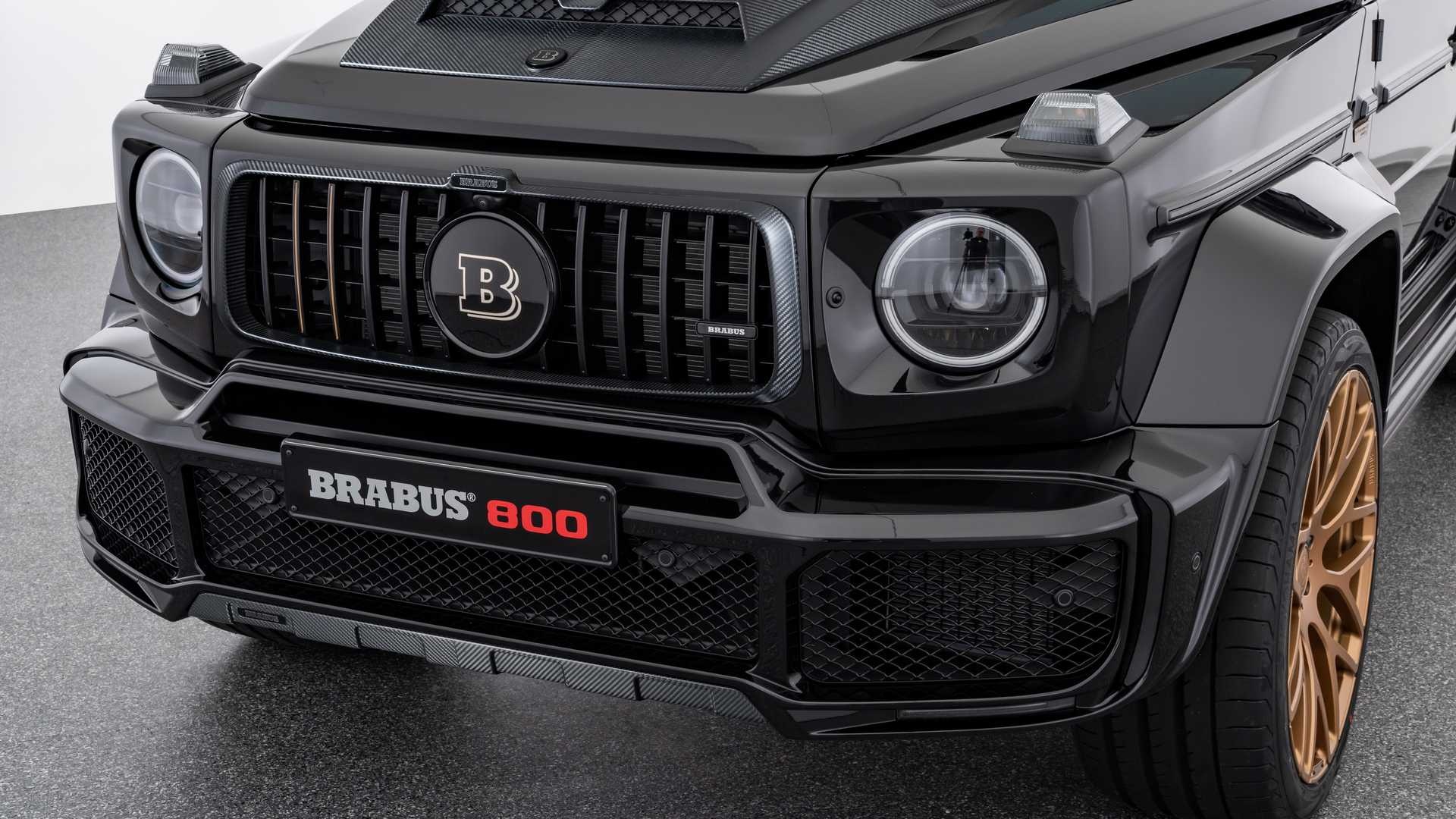 Mercedes-AMG G63 nổi bật với bản độ màu Gold của Brabus ảnh 6 Mercedes-AMG G63 noi bat voi ban do mau Gold cua Brabus anh 6