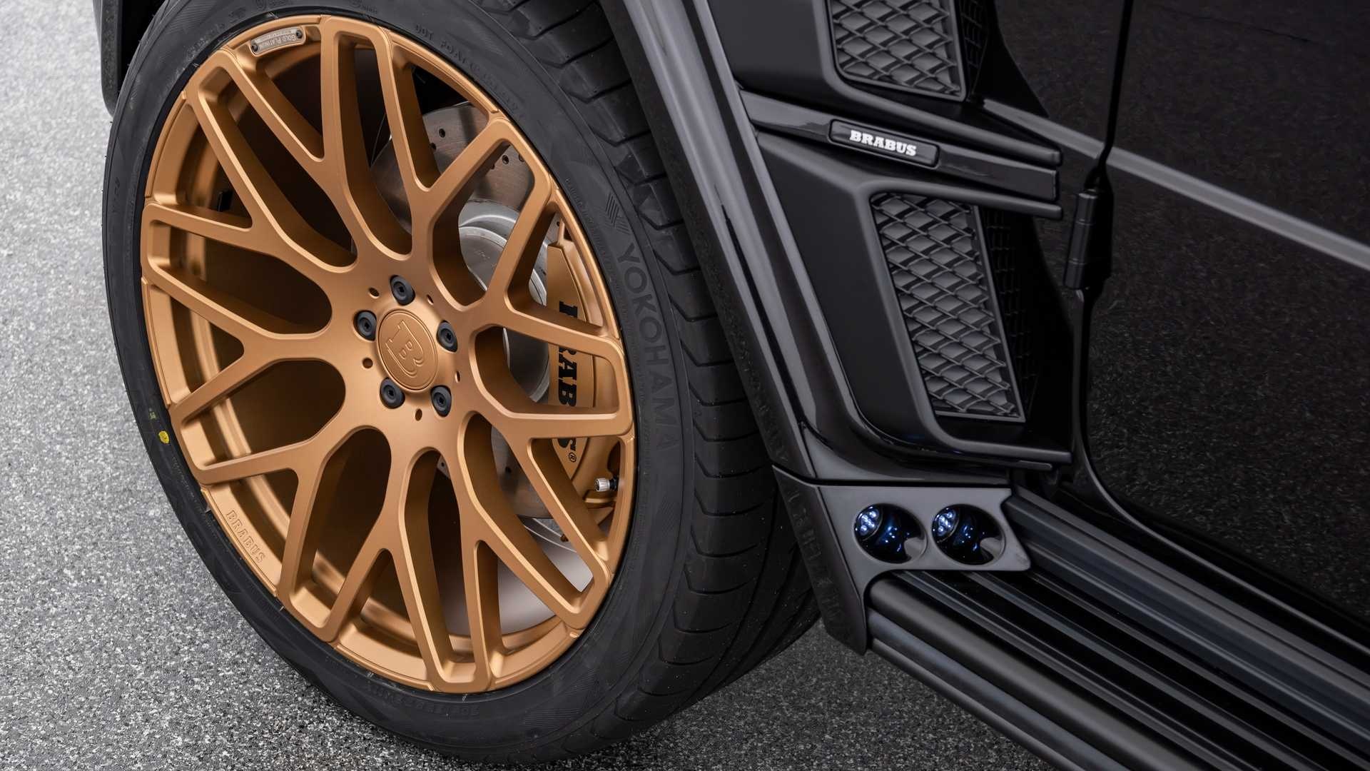 Mercedes-AMG G63 nổi bật với bản độ màu Gold của Brabus ảnh 7 Mercedes-AMG G63 noi bat voi ban do mau Gold cua Brabus anh 7
