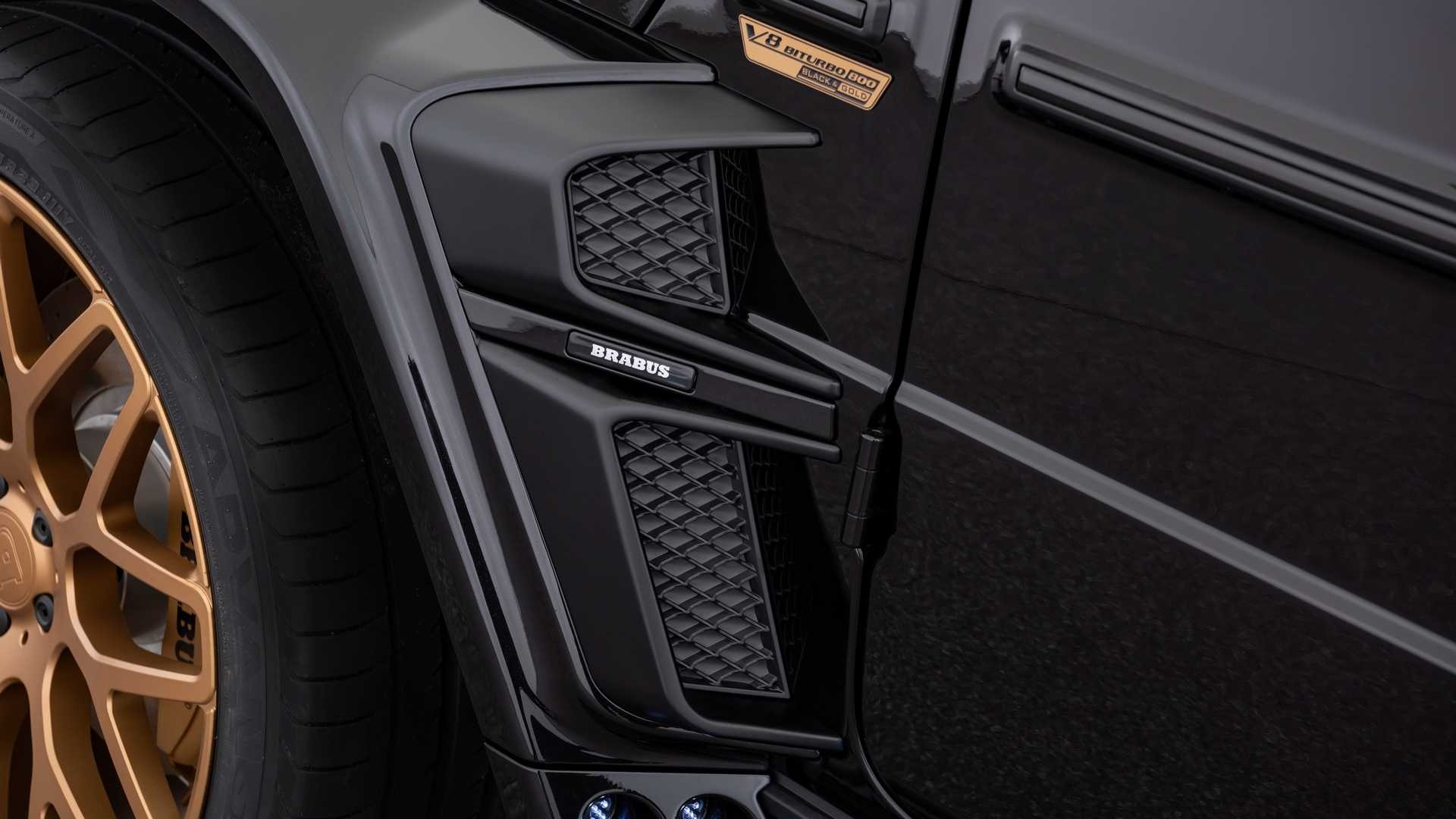 Mercedes-AMG G63 nổi bật với bản độ màu Gold của Brabus ảnh 9 Mercedes-AMG G63 noi bat voi ban do mau Gold cua Brabus anh 9