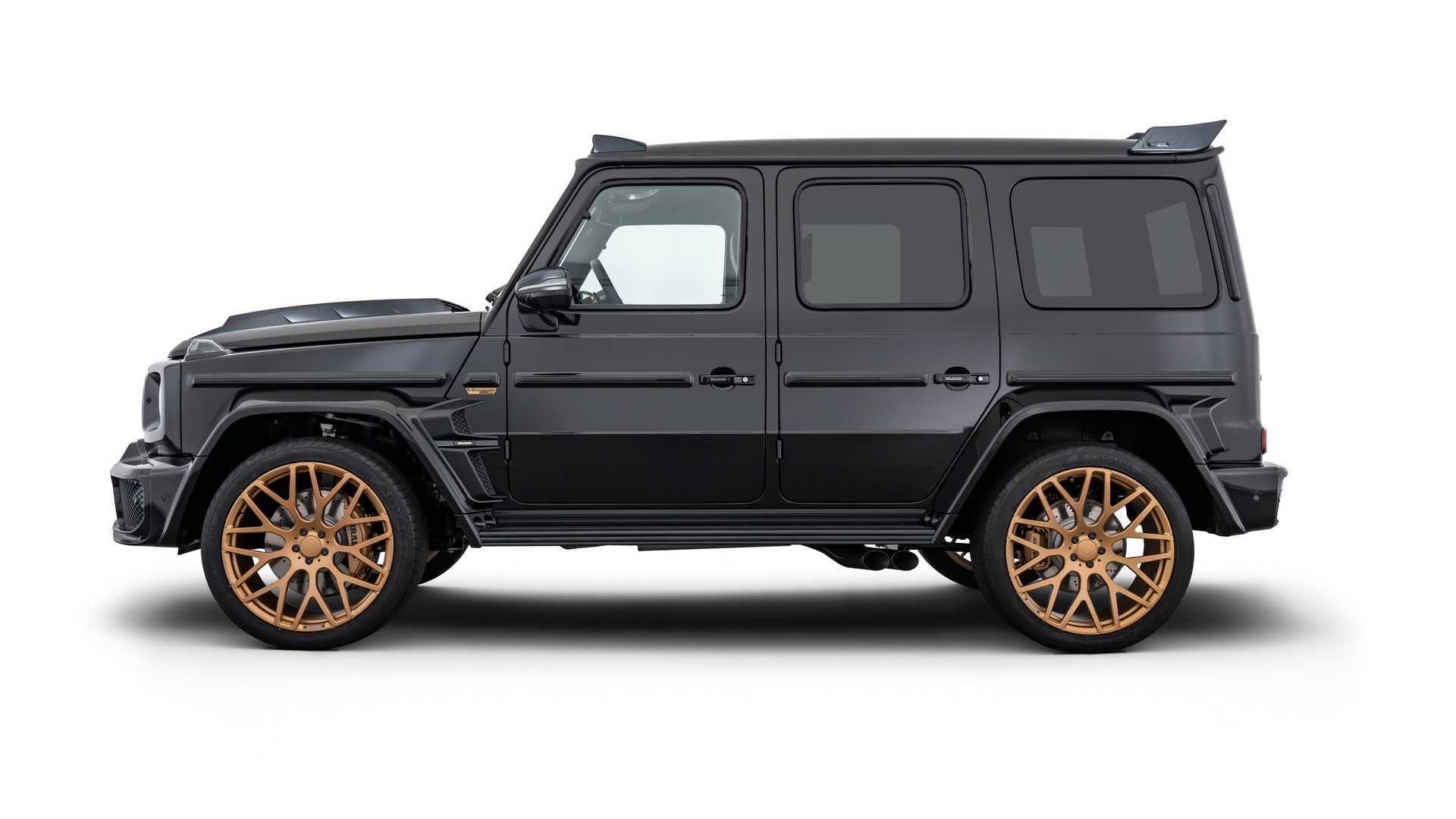 Mercedes-AMG G63 nổi bật với bản độ màu Gold của Brabus ảnh 3 Mercedes-AMG G63 noi bat voi ban do mau Gold cua Brabus anh 3