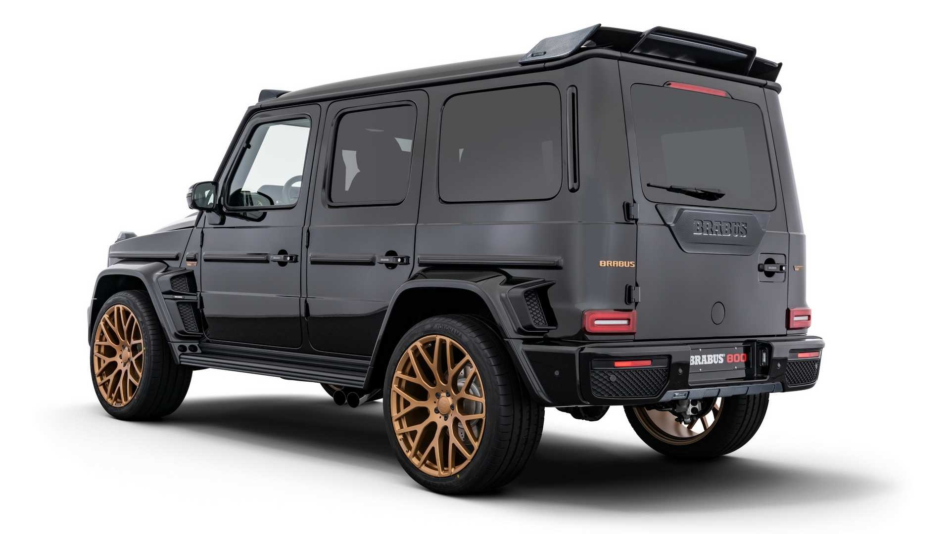 Mercedes-AMG G63 nổi bật với bản độ màu Gold của Brabus ảnh 4 Mercedes-AMG G63 noi bat voi ban do mau Gold cua Brabus anh 4