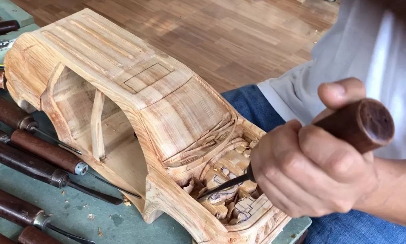 thợ mộc Việt tạo hình xe sang ảnh 11 tho moc Viet tao hinh xe sang anh 11