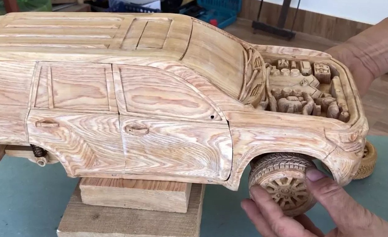 thợ mộc Việt tạo hình xe sang ảnh 16 tho moc Viet tao hinh xe sang anh 16