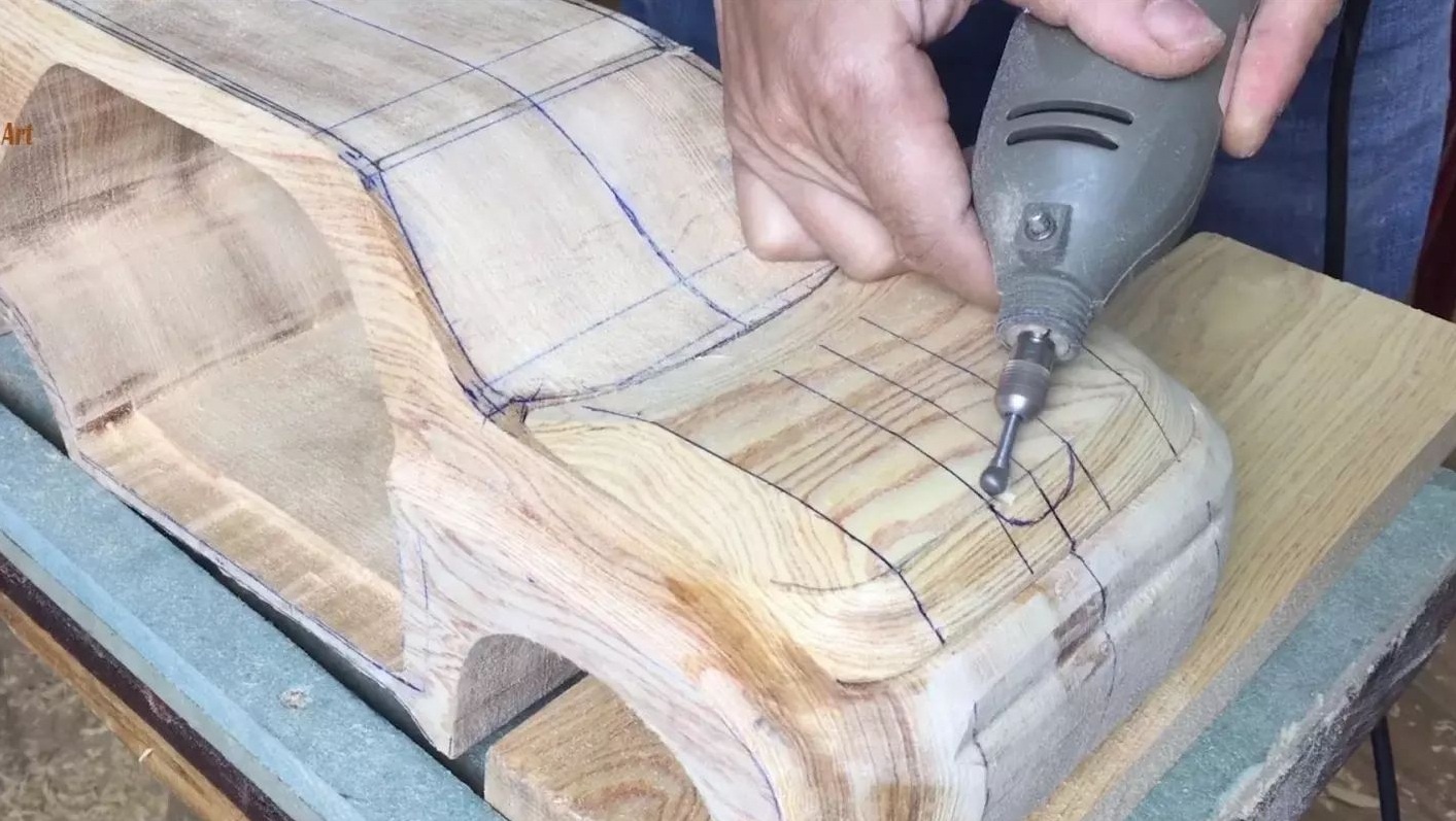 thợ mộc Việt tạo hình xe sang ảnh 4 tho moc Viet tao hinh xe sang anh 4