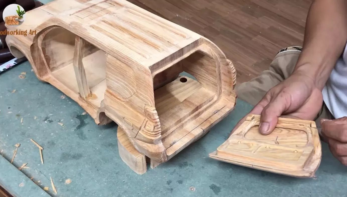 thợ mộc Việt tạo hình xe sang ảnh 12 tho moc Viet tao hinh xe sang anh 12