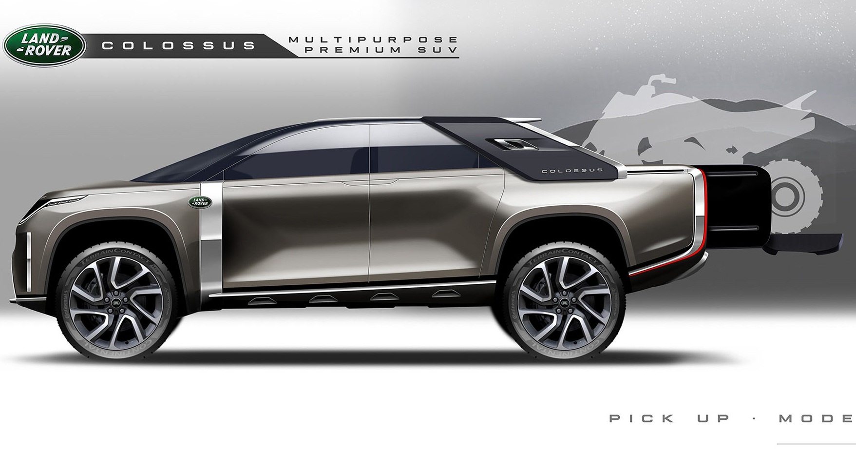 Land Rover Colossus lai giữa SUV và bán tải ảnh 4 Land Rover Colossus lai giua SUV va ban tai anh 4