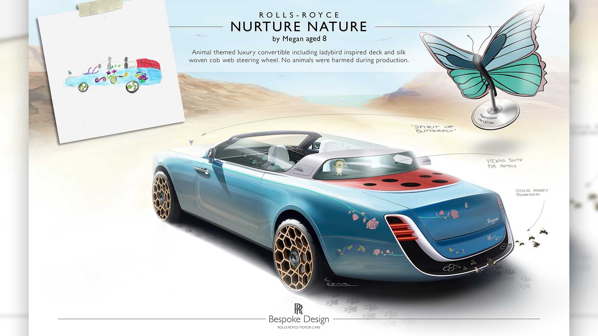 bé gái 8 tuổi thiết kế Rolls-Royce Convertible ảnh 1 be gai 8 tuoi thiet ke Rolls-Royce Convertible anh 1