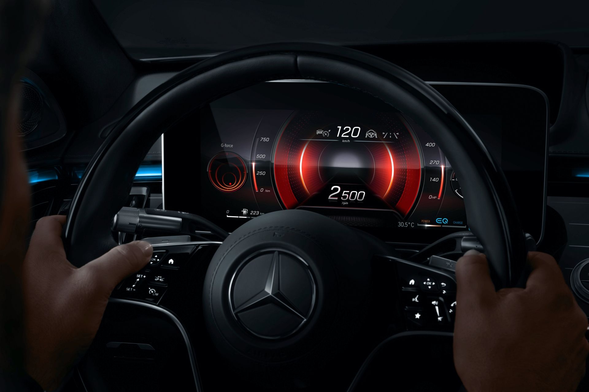 Mercedes lộ diện khoang lái hiện đại của S-Class 2021 ảnh 4 Mercedes lo dien khoang lai hien dai cua S-Class 2021 anh 4