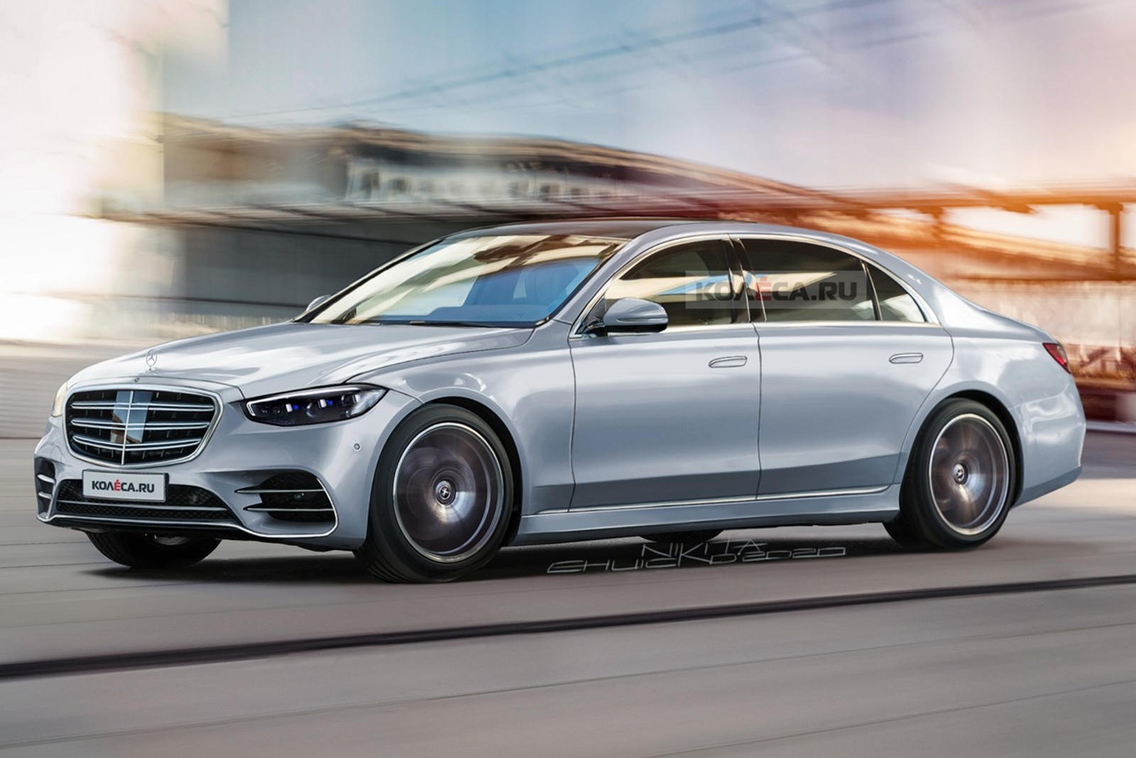 bản dựng ngoại thất Mercedes S-Class 2021 ảnh 1 ban dung ngoai that Mercedes S-Class 2021 anh 1
