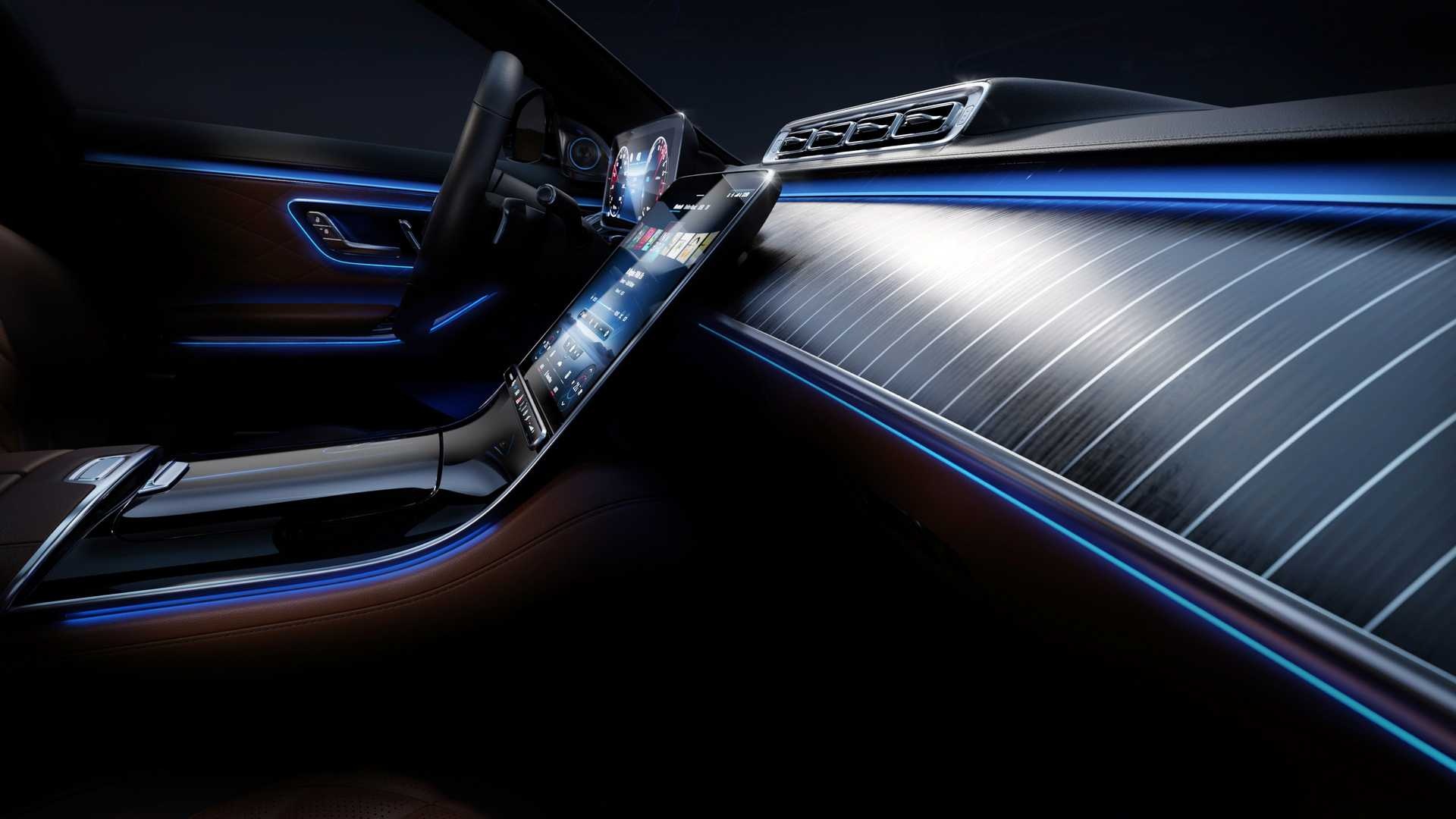 Mercedes S-Class 2021 nổi bật nhờ đèn nội thất mới ảnh 2 Mercedes S-Class 2021 noi bat nho den noi that moi anh 2