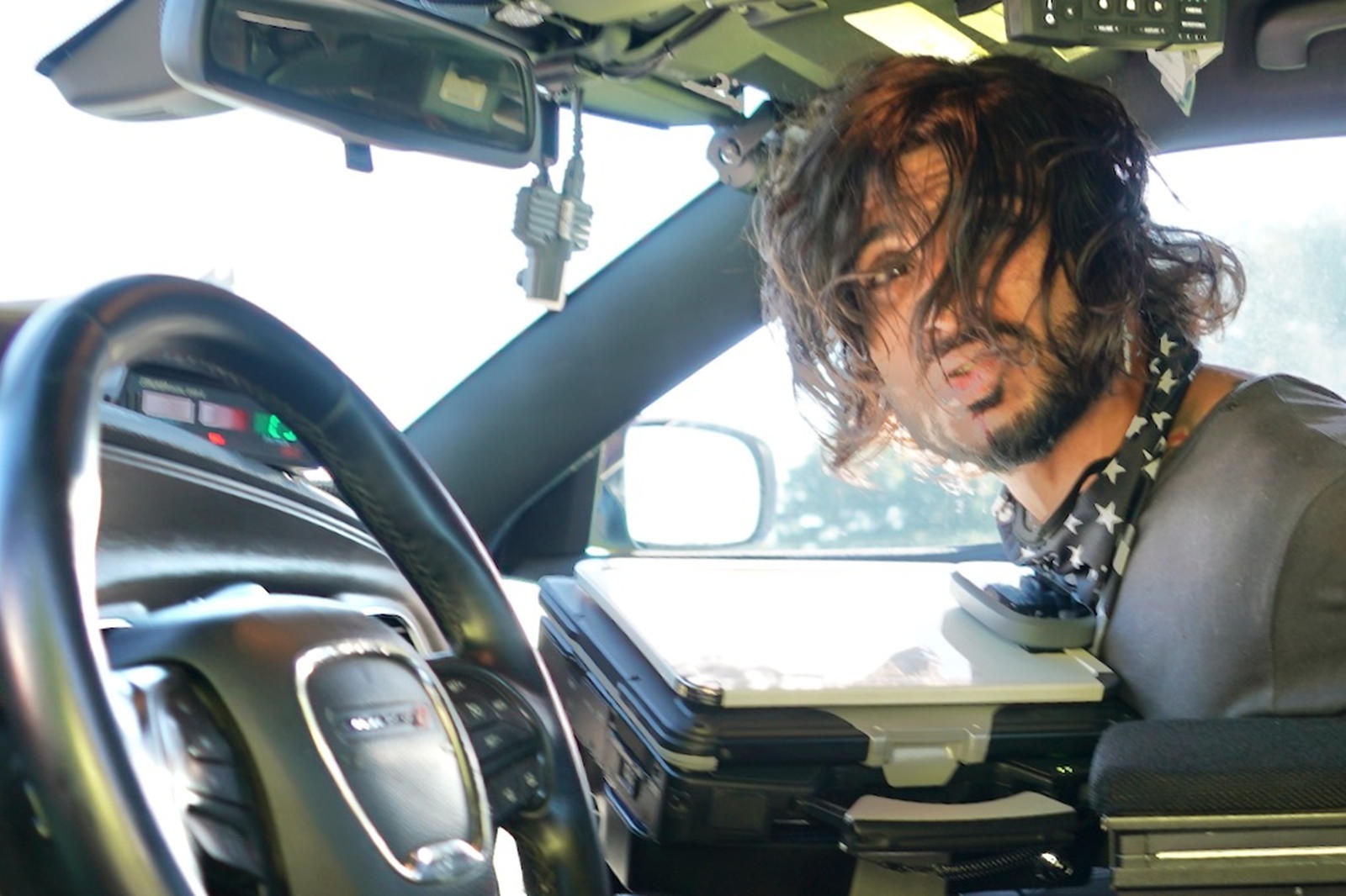 canh sat My ruot duoi tai xe Audi RS7 anh 1