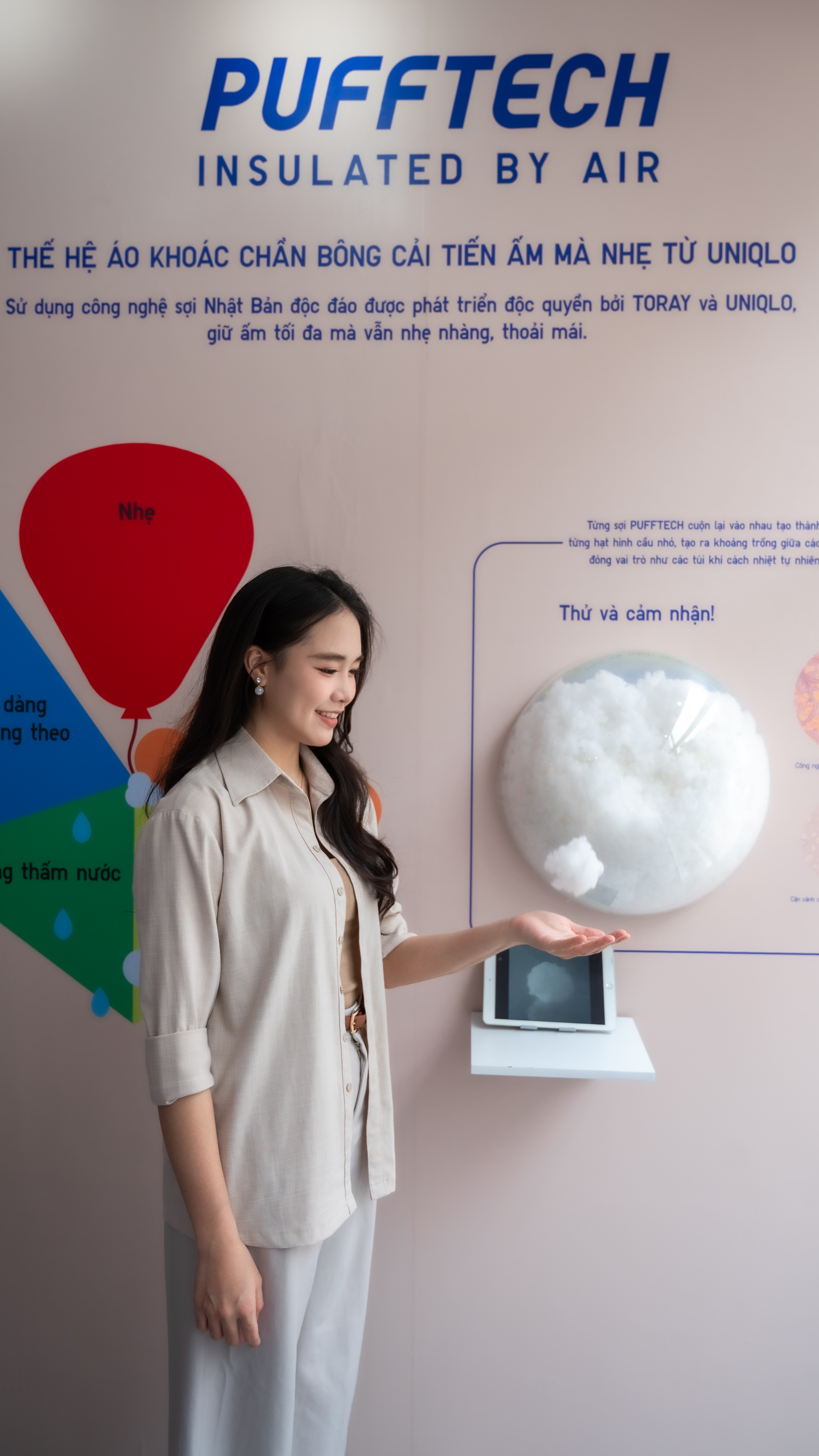 ao giu am Uniqlo,  HEATTECH,  PUFFTECH,  mac am khong nang,  cong nghe giu nhiet,  thoi trang Ha Noi anh 6