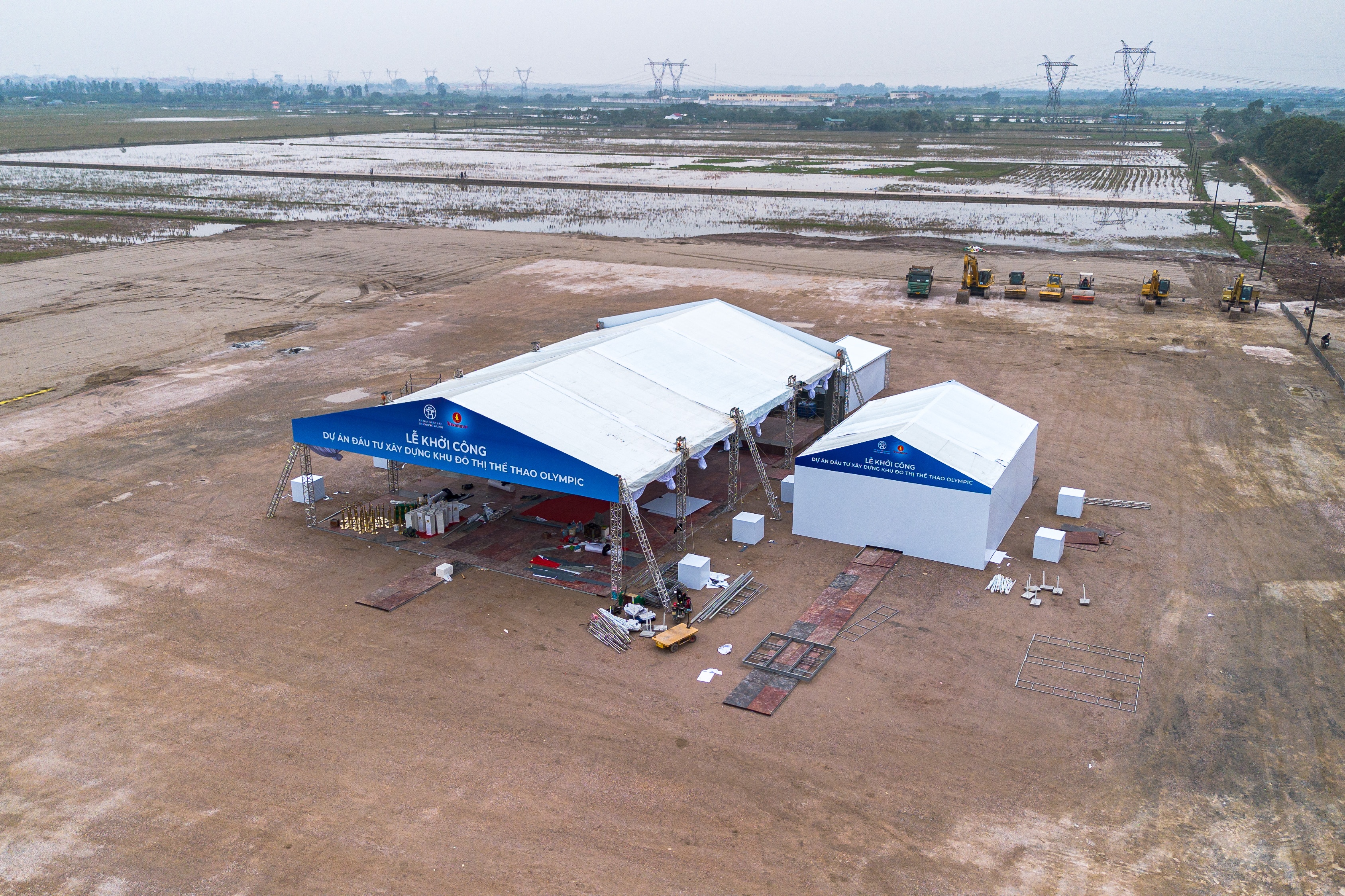 Hien trang vi tri du an khu do thi Olympic 925.000 ty tai Ha Noi hinh anh