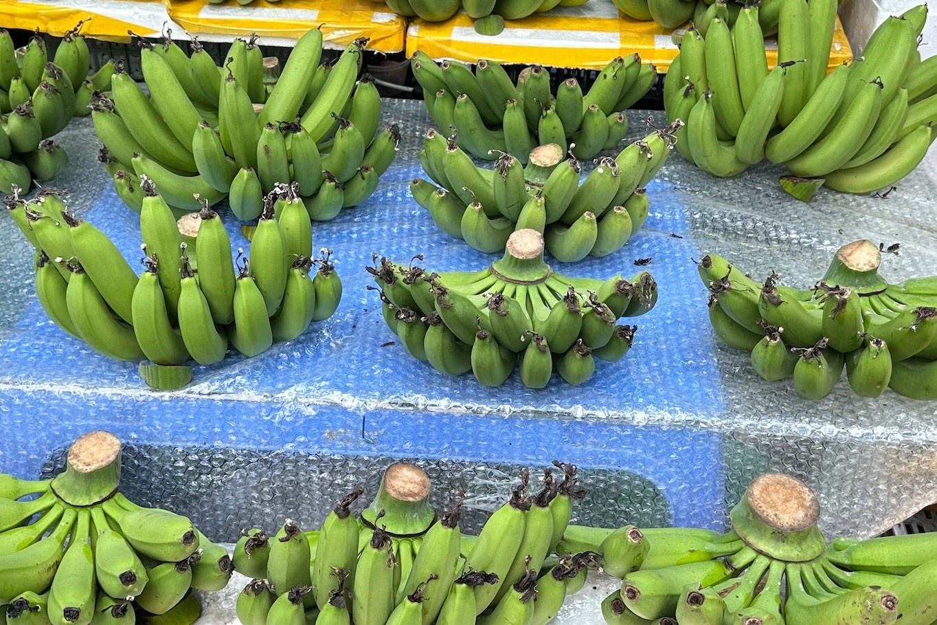 Gia chuoi xanh len den 1 trieu dong/nai o cho ngay 27 Tet hinh anh