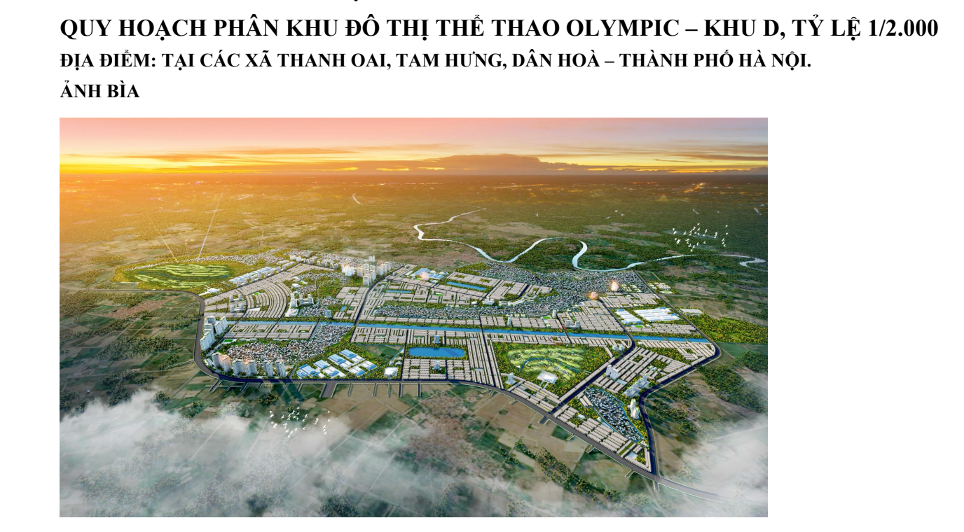 quy hoach khu Olympic,  phan khu Olympic,  du an Olympic anh 5