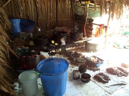 Cong nghe lam kho bo den tu... phoi heo hinh anh