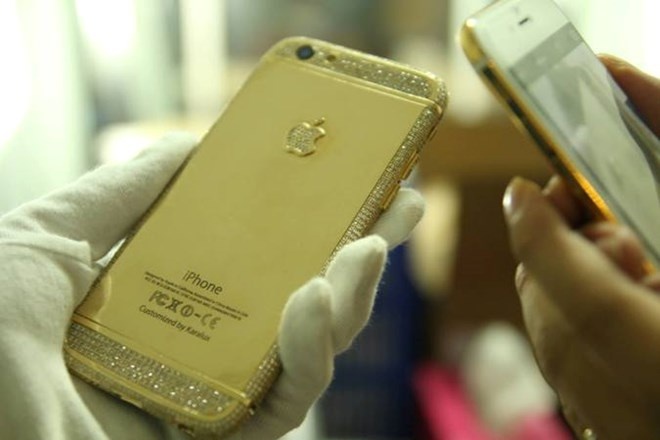 Dai gia vit co Van Dinh choi troi voi iPhone 6 gia nua ty hinh anh