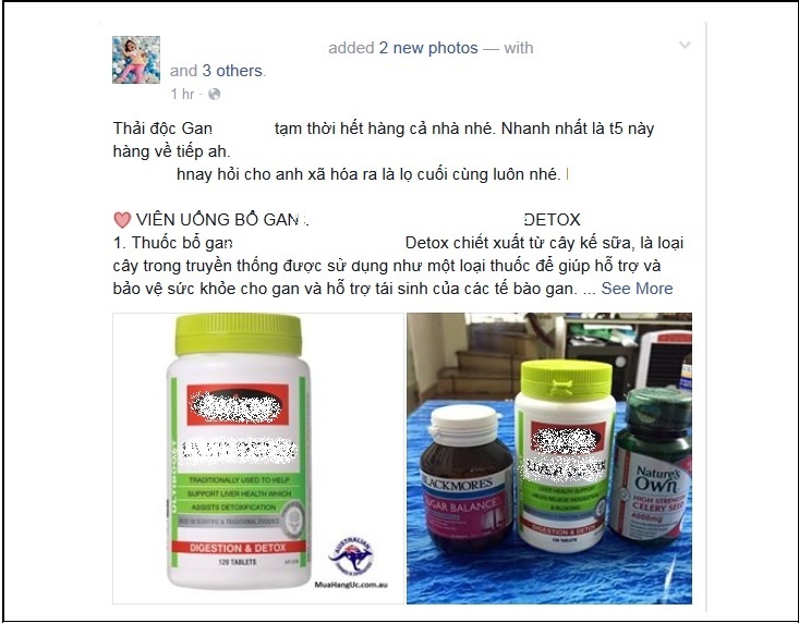 So thuc pham ban, nguoi dung tim mua hang thai doc xach tay hinh anh