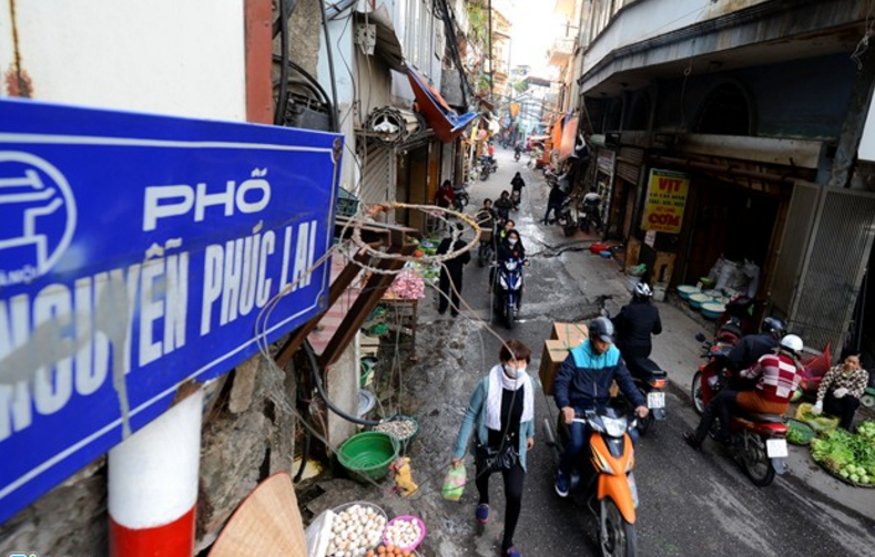 Chung cu dat vang bi loi di o Ha Noi hinh anh