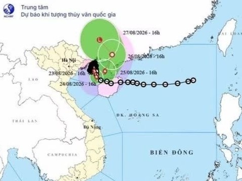 Bão số 4 liên tục đổi hướng, khu vực Đông Bắc Bộ cục bộ có mưa rất to