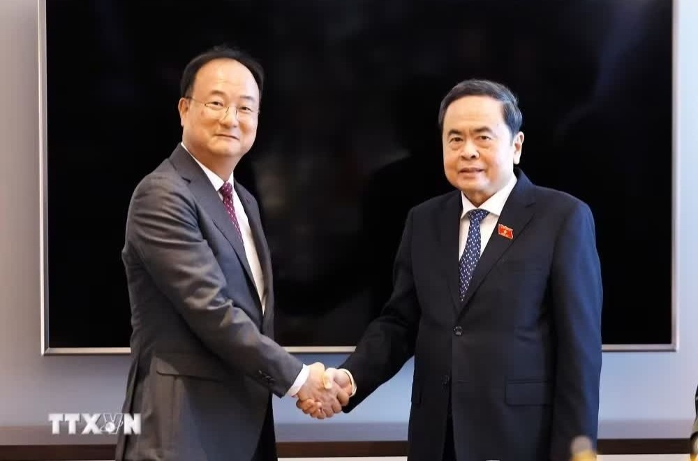 Chủ tịch Quốc hội Trần Thanh Mẫn tiếp lãnh đạo một số tập đoàn lớn của Hàn Quốc