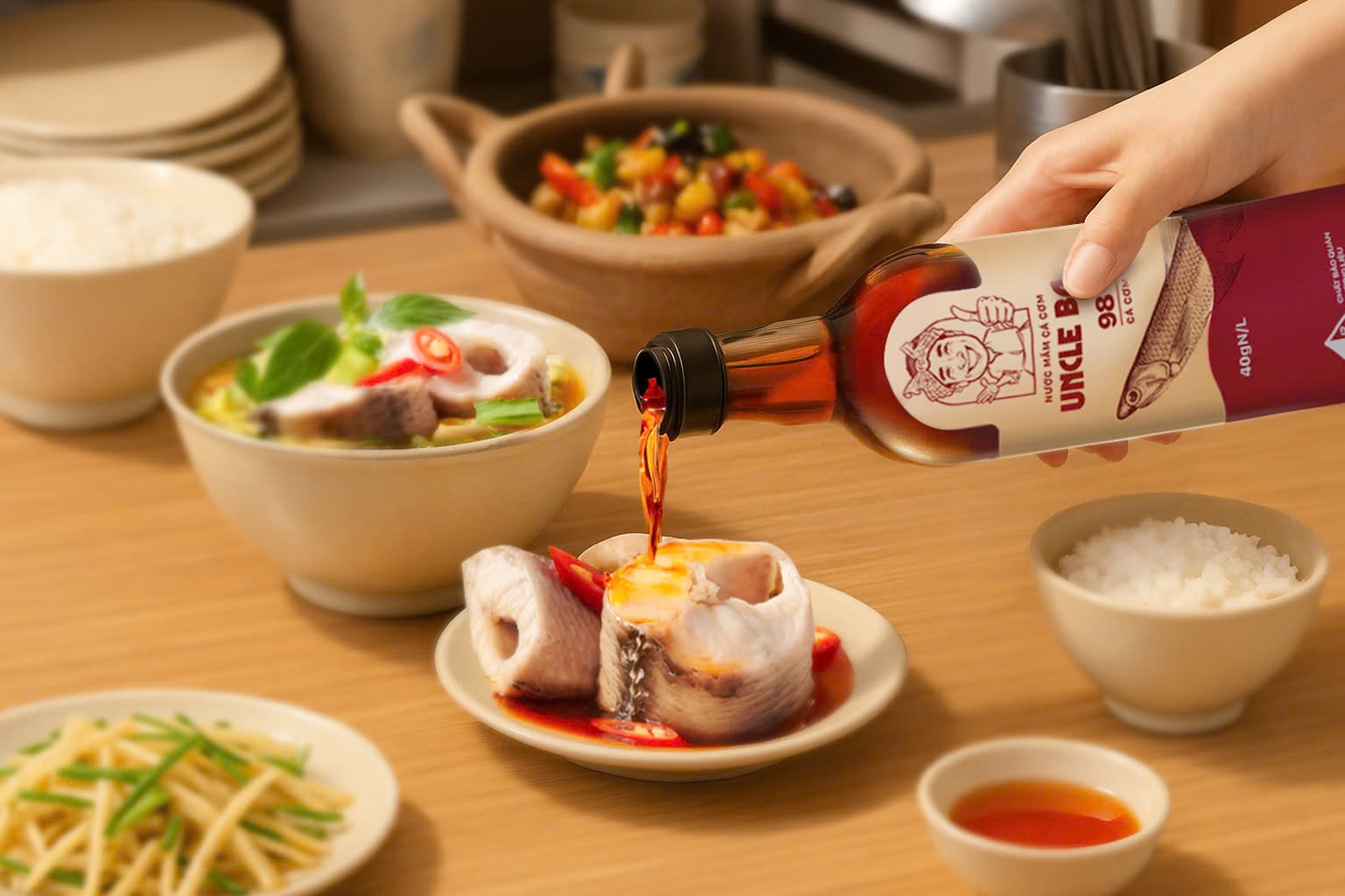 Uncle Ba mang nuoc mam Viet chinh phuc thi truong Han Quoc hinh anh