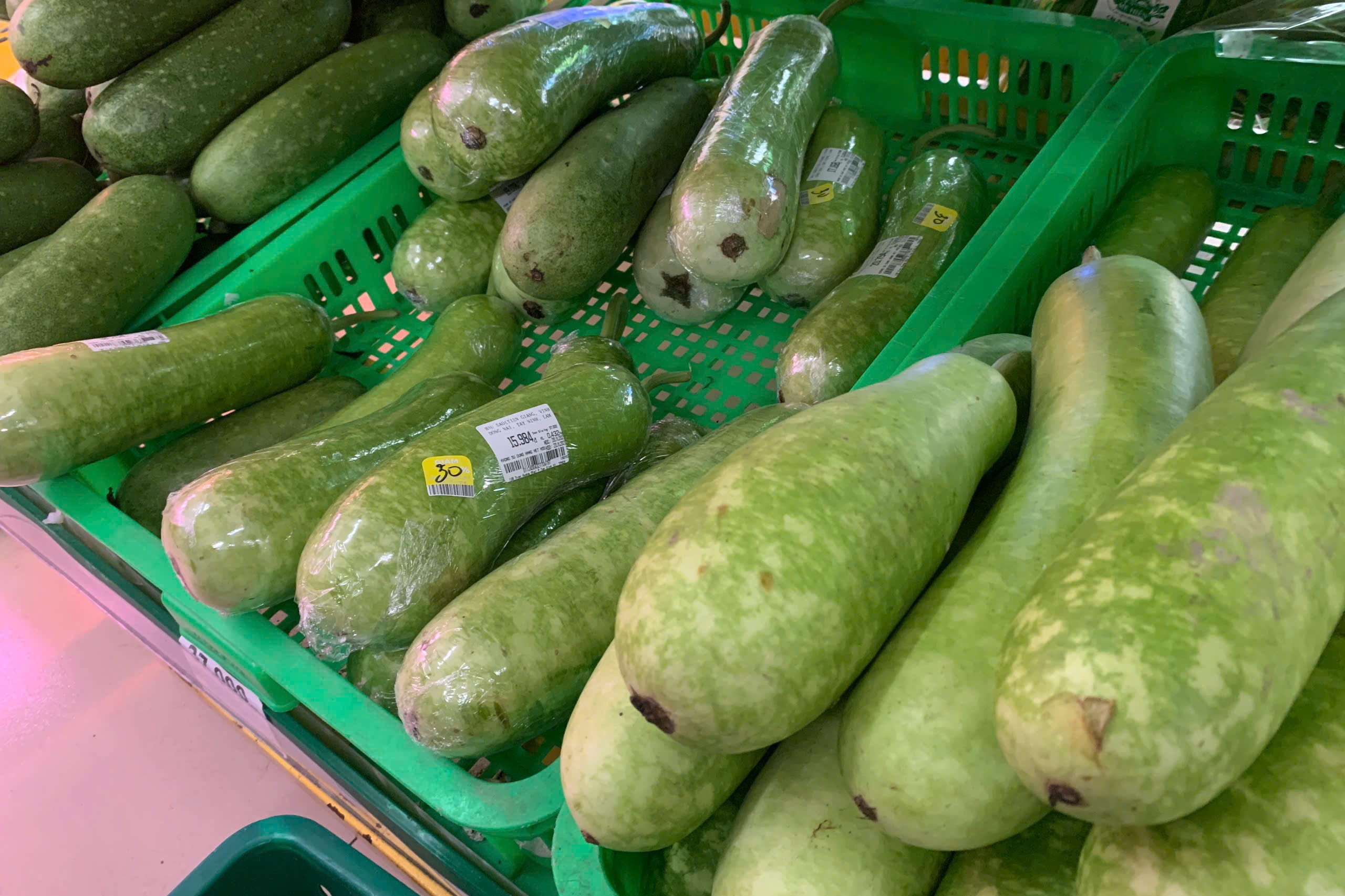 gia rau xanh,  cho,  sieu thi anh 1